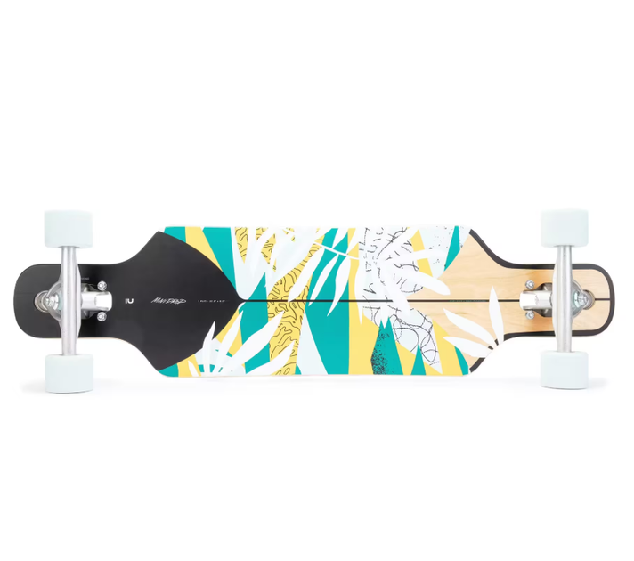 Лонгборд для Серфінгу та Круїзу OXELO Drop 100 Floral 32.28" 82 x 21 см Різнокольоровий - Фото 2 Лонгборд для Серфінгу та Круїзу OXELO Drop 100 Floral 32.28" 82 x 21 см Різнокольоровий - зображення 2