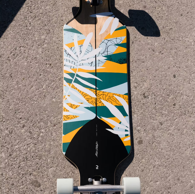 Лонгборд для Серфінгу та Круїзу OXELO Drop 100 Floral 32.28" 82 x 21 см Різнокольоровий - Фото 9 Лонгборд для Серфінгу та Круїзу OXELO Drop 100 Floral 32.28" 82 x 21 см Різнокольоровий - зображення 9