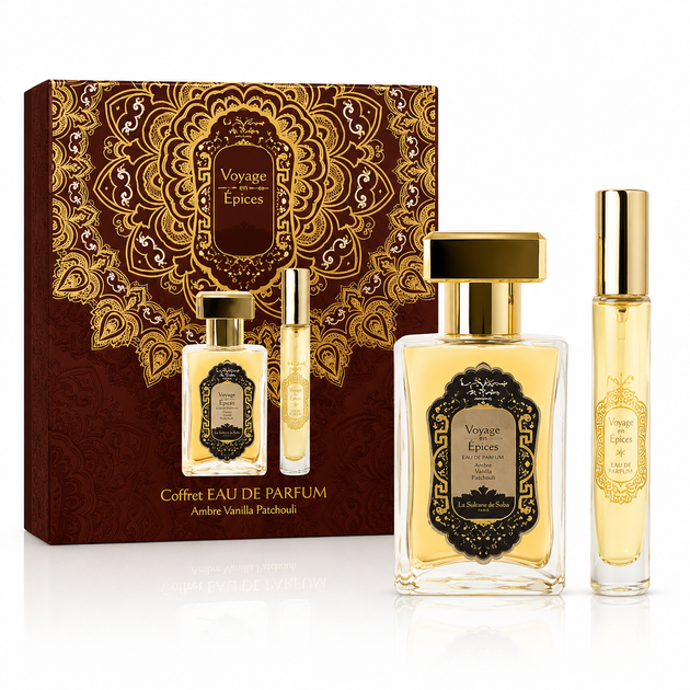 Набор Парфюмированная Вода Аюрведическая 50 мл + Распылитель 10 мл La Sultane De Saba Coffret EDP 50 Ml + 10 Ml Vapo Ayurvedique 3700448605221 - Фото 2 Набор Парфюмированная Вода Аюрведическая 50 мл + Распылитель 10 мл La Sultane De Saba Coffret EDP 50 Ml + 10 Ml Vapo Ayurvedique 3700448605221 - изображение 2