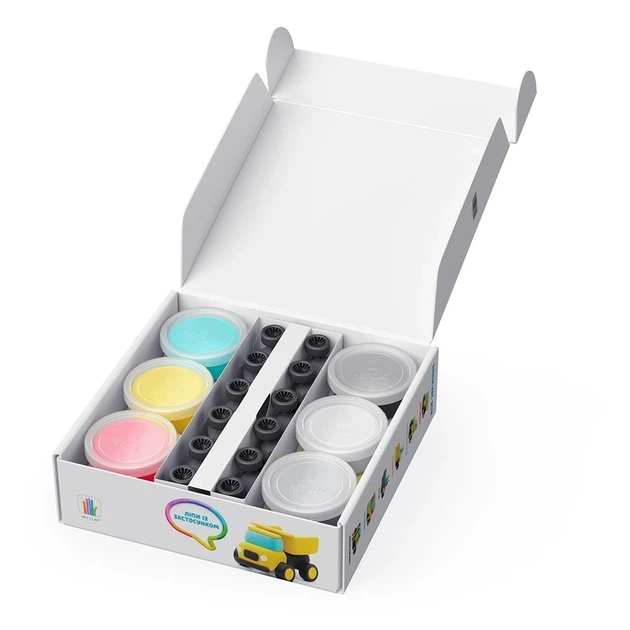 Меганабір пластиліну, що самостійно твердіє, ЛІПАКА - БУДІВЕЛЬНІ МАШИНИ - Фото 2 Меганабір пластиліну, що самостійно твердіє, ЛІПАКА - БУДІВЕЛЬНІ МАШИНИ - изображение 2