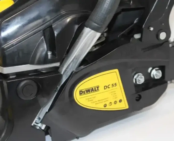 Бензопила DeWalt DC55 бензиновая 4,5 кВт цепная пила 52 см3 двухтактная мотопила 11000 об мин шина 45 см цепь 0,325 пила для дров древесины деревьев сада строительства хозяйства - изображение 5