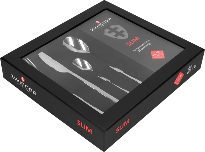 Komplet sztućców Zwieger Slim 24 elementy (5903357377250) - obraz 6