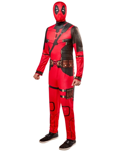 Карнавальный костюм Дэдпула мужской Deadpool красно-чёрный, размер S - Фото 1 Карнавальный костюм Дэдпула мужской Deadpool красно-чёрный, размер S - изображение 1
