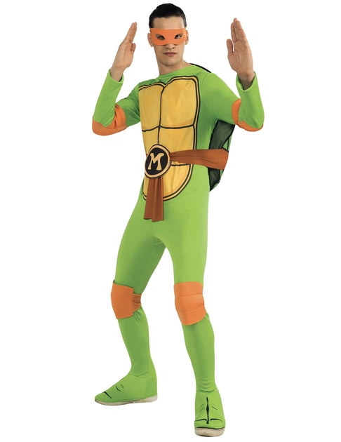 Карнавальний костюм Микеланджело з Черепашок-ніндзя чоловічий Teenage Mutant Ninja Turtles зелений, розмір XL - Фото 1 Карнавальний костюм Микеланджело з Черепашок-ніндзя чоловічий Teenage Mutant Ninja Turtles зелений, розмір XL - зображення 1