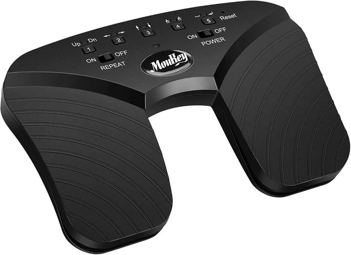 Беспроводная педаль Moukey для пролистывания страниц — Bluetooth, 5 режимов, аккумулятор 50+ часов - изображение 2