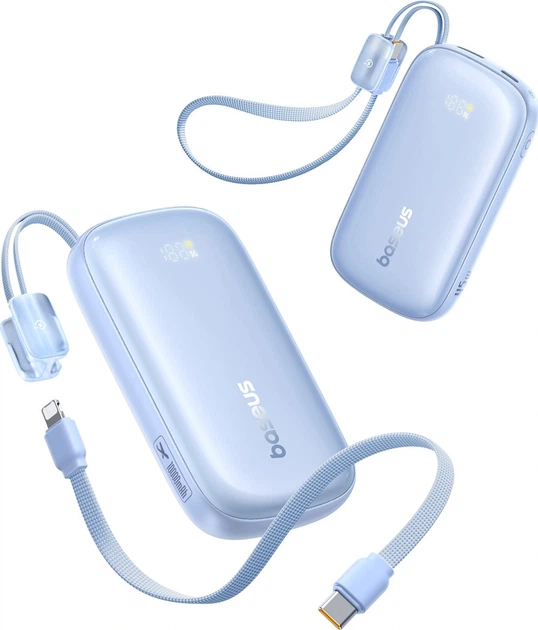 Powerbank Baseus EnerFill FC21 Qpow 3 Ultra 10000 mAh 45W Blue (E0027Q03) - obraz 2