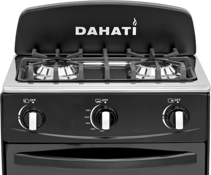 Газовая двухконфорочная плита DAHATI 2000-22B чугунная решетка - изображение 4