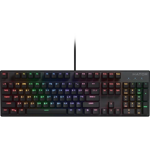 Клавіатура HATOR Icefall Mecha Rainbow Origin Red Black (HTK104UA) - Фото 1 Клавіатура HATOR Icefall Mecha Rainbow Origin Red Black (HTK104UA) - изображение 1
