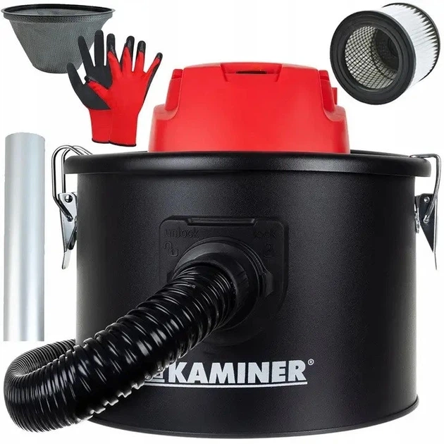 Пылесос для золы Kaminer ODK008 6317, 10 л, 800 Вт, HEPA, двойная фильтрация, функция выдувания - Фото 1 Пылесос для золы Kaminer ODK008 6317, 10 л, 800 Вт, HEPA, двойная фильтрация, функция выдувания - изображение 1