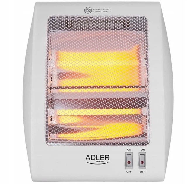 Инфракрасный обогреватель Adler AD 7709 800 Вт, 2 режима нагрева, защита от опрокидывания - Фото 3 Инфракрасный обогреватель Adler AD 7709 800 Вт, 2 режима нагрева, защита от опрокидывания - изображение 3