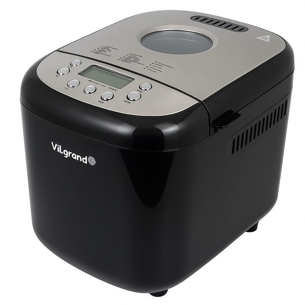 Хлебопечка с выбором веса выпечки Vilgrand VBM6091 черная - Фото 1 Хлебопечка с выбором веса выпечки Vilgrand VBM6091 черная - изображение 1