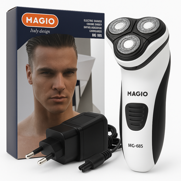 Электробритва MAGIO MG-685, бритва триммер для бороды, машинка для стрижки бороды - Фото 1 Электробритва MAGIO MG-685, бритва триммер для бороды, машинка для стрижки бороды - изображение 1