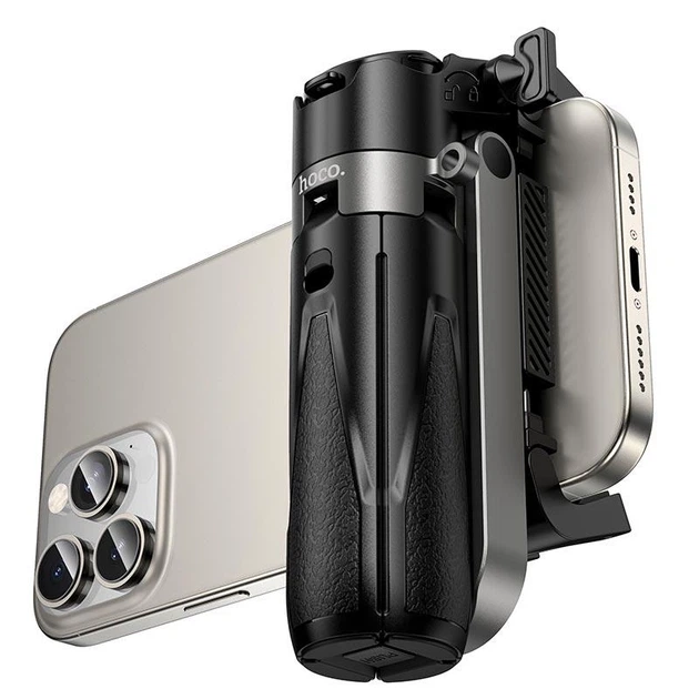 Штатив для смартфона Hoco K27 Magic портативный мини для прямых трансляций Черный (K27) - изображение 6