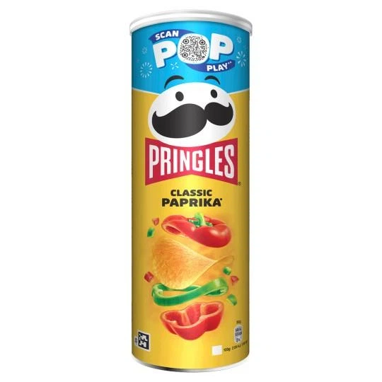 Чипсы Pringles Classic Paprika паприка классическая 165 г - Фото 1 Чипсы Pringles Classic Paprika паприка классическая 165 г - изображение 1