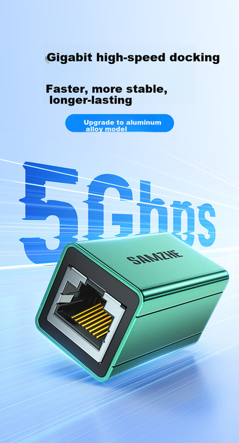 Соединитель витой пари SAMZHE SZ-LZT05 RJ-45 Cat 5 и Cat 6 сквозной 5 шт. - изображение 5