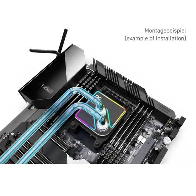 Водоблок Alphacool Core 1 Aurora Black — AM4 / AM5 Intel: LGA 1700 / LGA 1851 - зображення 7