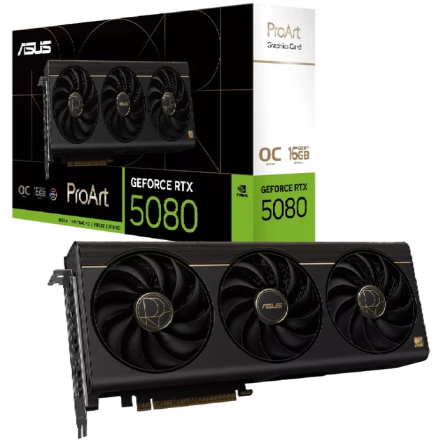 Відеокарта ASUS Nvidia GeForce RTX 5080 PROART OC 16GB (PROART-RTX5080-O16G) - Фото 10 Відеокарта ASUS Nvidia GeForce RTX 5080 PROART OC 16GB (PROART-RTX5080-O16G) - изображение 10