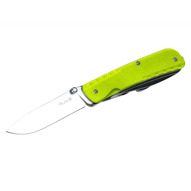 Багатофункціональний ніж Ruike Trekker LD43, (8.5 см) 12C27 / G10 зелений, 15 інстр. - изображение 3