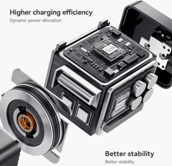 Зарядное устройство с выдвижным кабелем Type-C Essager ES-CD49 USB-A, USB-C 65W - Фото 8 Зарядное устройство с выдвижным кабелем Type-C Essager ES-CD49 USB-A, USB-C 65W - изображение 8