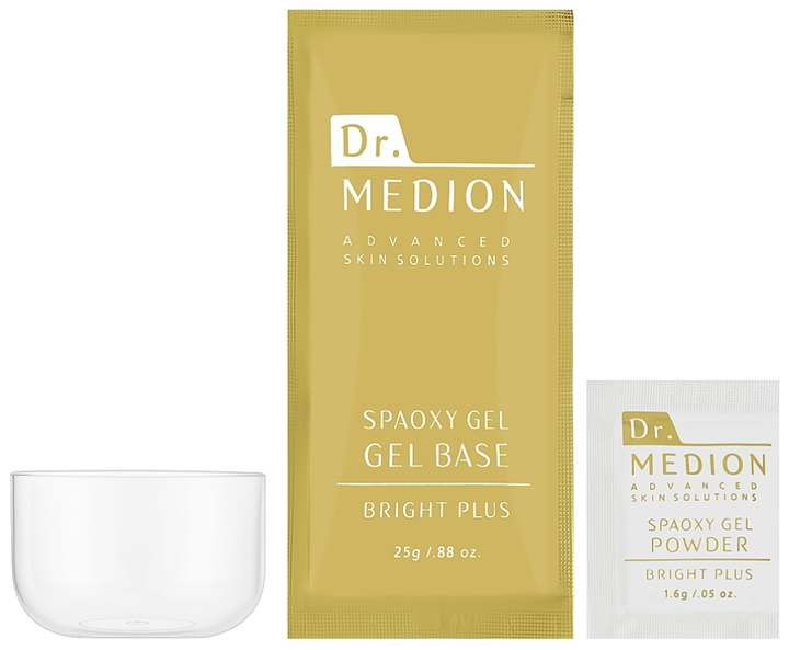 Zestaw maseczek Dr. Medion Spaoxy Gel Bright Plus do karboksyterapii 6 x Żel + 6 x Proszek + Pojemnik do mieszania + Szpatułka (4560164475183) - Zdjęcie 2 Zestaw maseczek Dr. Medion Spaoxy Gel Bright Plus do karboksyterapii 6 x Żel + 6 x Proszek + Pojemnik do mieszania + Szpatułka (4560164475183) - obraz 2
