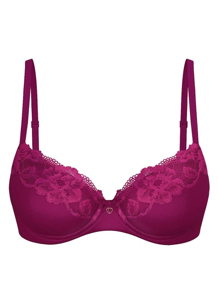 Бюстгальтер с кружевом Victoria's Secret Body by Victoria Lightly Lined Lace-Trim Demi 34A бордовый (0418640QPQ34A) - Фото 3 Бюстгальтер с кружевом Victoria's Secret Body by Victoria Lightly Lined Lace-Trim Demi 34A бордовый (0418640QPQ34A) - изображение 3