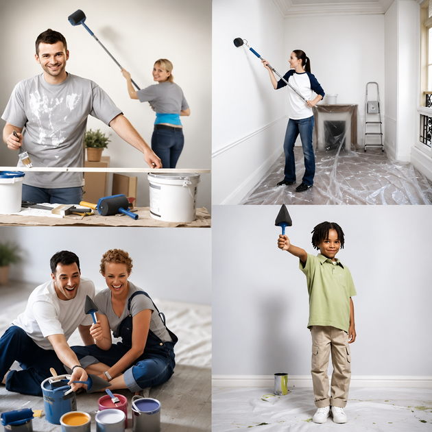 Комплект малярных валиков Paint Roller с резервуаром для краски 7 предметов - изображение 3