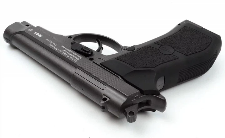 Пневматичний пістолет Borner M84/2 4.5мм з кулями 100 шт та балонами 2 шт — металева копія Beretta 84 з підвищеним комфортом - изображение 3
