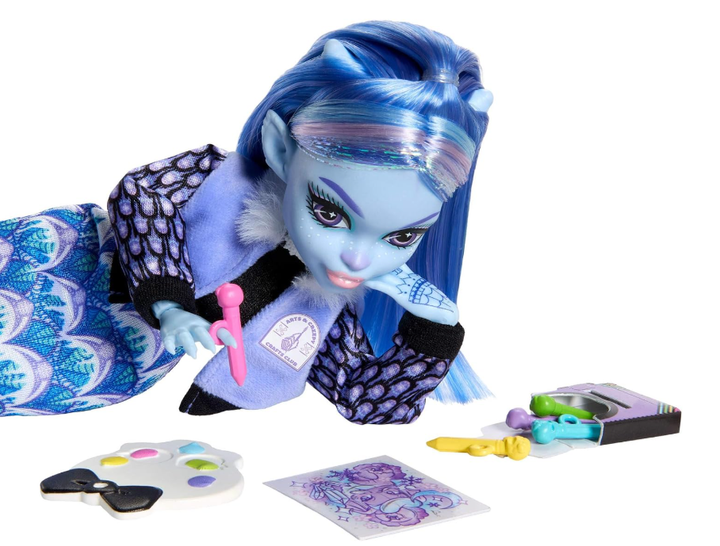 Кукла Монстр Хай Эбби Бомейбл Ежедневник Жахов Monster High Abbey Bominable JDR58 Mattel - Фото 4 Кукла Монстр Хай Эбби Бомейбл Ежедневник Жахов Monster High Abbey Bominable JDR58 Mattel - изображение 4