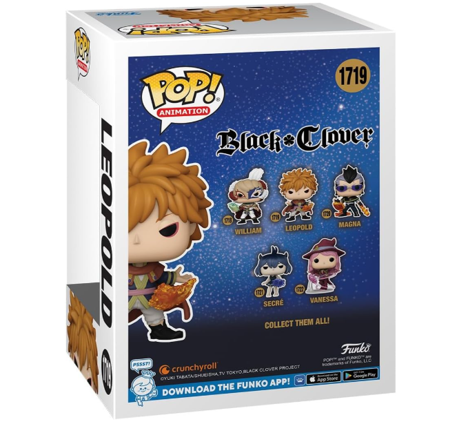 Фигурка Фанко Поп Черный клевер Леопольд Вермилион Funko Pop Leopold Vermillion Black Clover 80294 - изображение 3