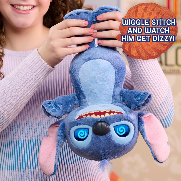 Интерактивная плюшевая игрушка Стич с анимированными LCD-глазками 35 см Disney Stitch 11583 - изображение 6
