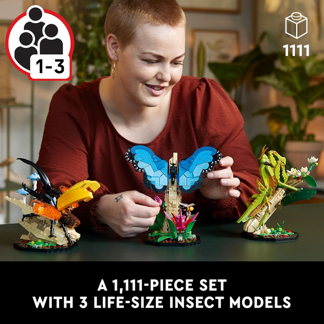 Конструктор Лего ідея декор Колекція комах Lego Ideas 21342 - Фото 4 Конструктор Лего ідея декор Колекція комах Lego Ideas 21342 - зображення 4