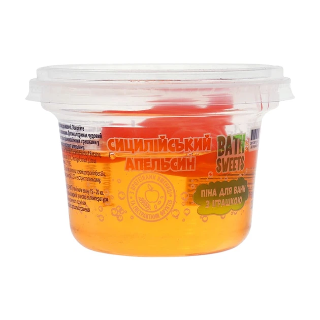 Пена для ванны Аква Шайн Bath Sweets Сицилийский апельсин з сюрпризом 120 г - Фото 1 Пена для ванны Аква Шайн Bath Sweets Сицилийский апельсин з сюрпризом 120 г - изображение 1