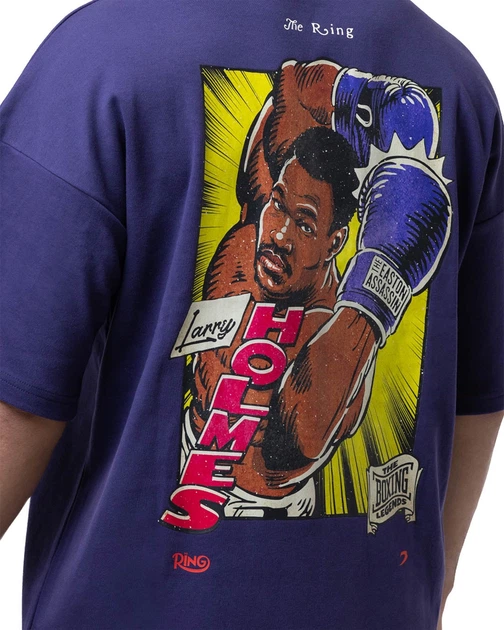 Футболка Ring x BOXRAW Larry Holmes Oversized Фіолетова - Фото 6 Футболка Ring x BOXRAW Larry Holmes Oversized Фіолетова - изображение 6