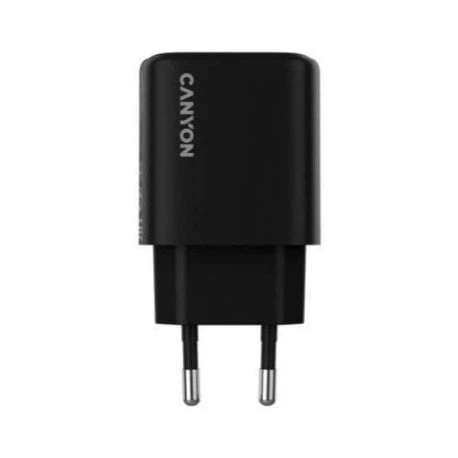 Мережевий зарядний пристрій Canyon OnCharge 250 25W 1xPD EU Black (CNE-CHA250-11) - Фото 1 Мережевий зарядний пристрій Canyon OnCharge 250 25W 1xPD EU Black (CNE-CHA250-11) - изображение 1