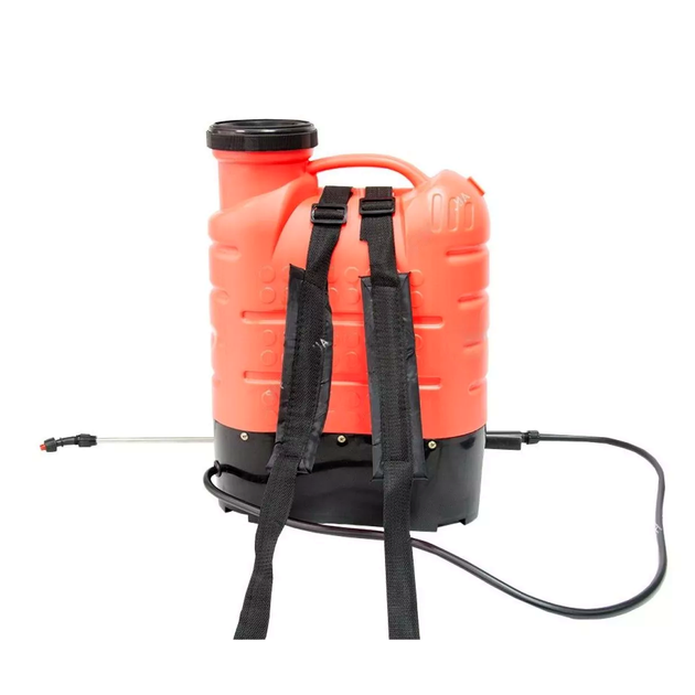 Обприскувач акумуляторний 16 л 12 В 4 бари для сільського господарства жовтогарячий Forte MC-10872 - зображення 6