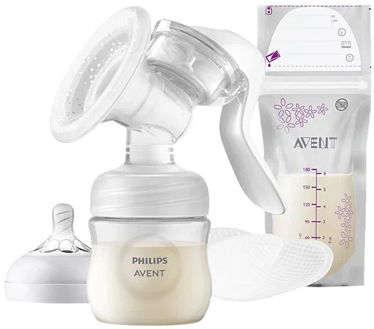 Zestaw Philips Avent z ręcznym laktatorem (8720689003568) - Zdjęcie 1 Zestaw Philips Avent z ręcznym laktatorem (8720689003568) - obraz 1