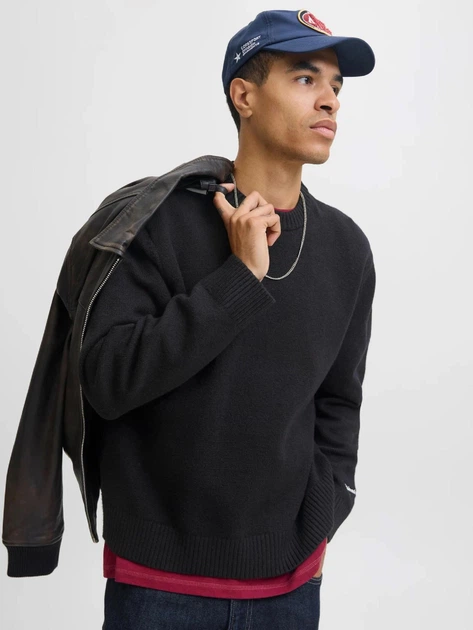 Джемпер Jack&Jones Norrebro Чорний XL 12282728 - зображення 2