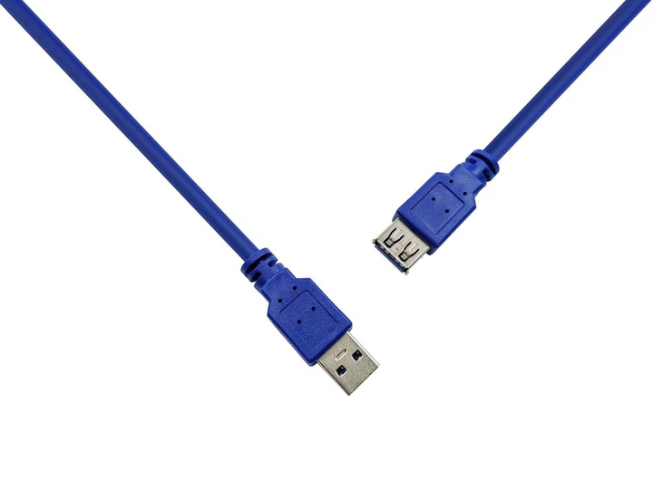 Кабель Prologix подовжувач USB (AM/AF), USB 3.0, 3 м, синій (PR-USB-P-11-30-3m) - зображення 2