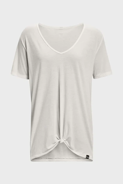 Жіноча футболка біла Pjt Rck Completer Deep VT Under Armour M 1380234-114 - зображення 6