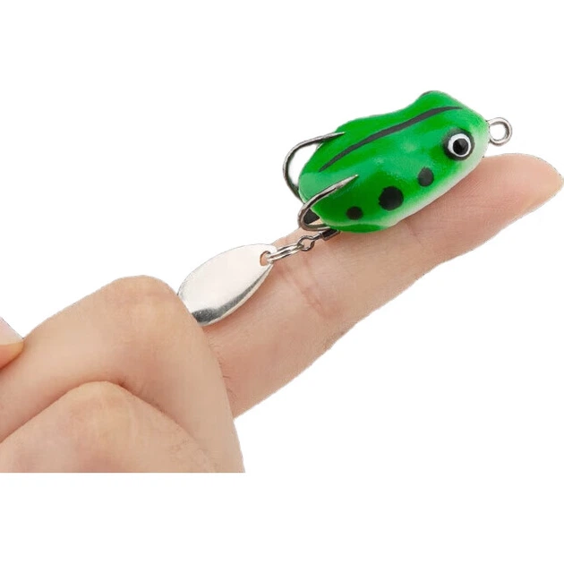 Набор приманок Kemailei Thumb Frog с блесной для дальнего заброса для ловли черной рыбы, специальный набор рыболовных снастей Bionic Black Fish. - изображение 3