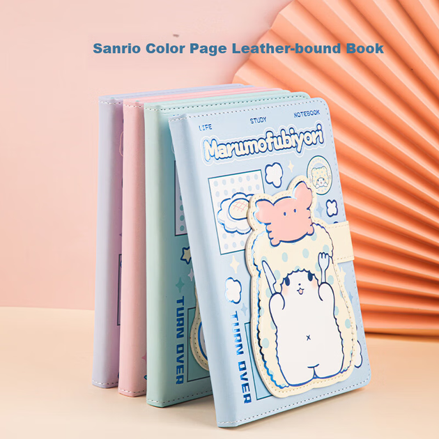 Блокнот GuangBo x Sanrio Collaboration Bear Series B6, 80 листов, цветная кожа, магнитная застежка, разные цвета, SL941013 - изображение 5