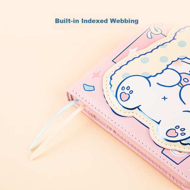 Блокнот GuangBo x Sanrio Collaboration Bear Series B6, 80 листов, цветная кожа, магнитная застежка, разные цвета, SL941013 - изображение 9