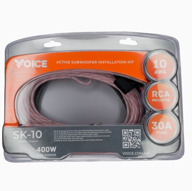 Комплект для подключения сабвуфера Voice SK-10 - Фото 1 Комплект для подключения сабвуфера Voice SK-10 - изображение 1