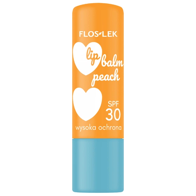 Pomadka ochronna do ust Floslek Lip Care Peach SPF 30 4 g (5905043024912) - obraz 2