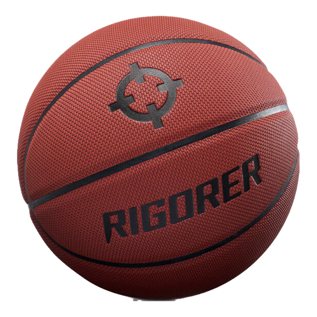 Баскетбольний м'яч RIGORER Precision, пилонепроникний, розмір 7, для використання в приміщенні та на вулиці, нековзний, зносостійкий, вологопоглинаючий, стандартний змагальний м'яч, м'яч з поліуретану, розмір 7 - зображення 4