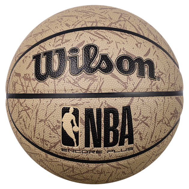 М'яч Wilson NBA PLUS Series №7, вологозахисний та пилонепроникний [версія з темним візерунком, що не пропускає пилу] WZ2023202CN7 - зображення 4