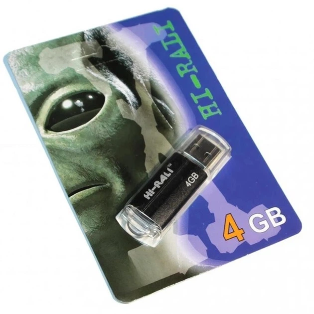 Флеш-накопитель USB Hi-Rali 4 ГБ USB 2.0 Чёрный (HI-4GBCORBK) - изображение 2