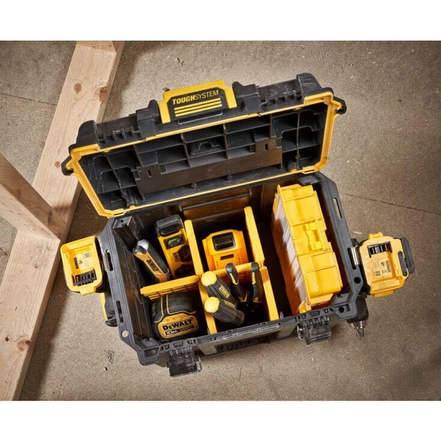 Ящик для инструмента с органайзером TOUGHSYSTEM 2.0 DeWALT DWST08035-1 - Фото 6 Ящик для инструмента с органайзером TOUGHSYSTEM 2.0 DeWALT DWST08035-1 - изображение 6