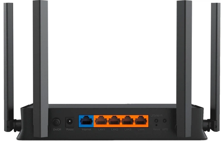 Маршрутизатор TP-Link Archer BE220 Wi-Fi 7 до 3570 Мбит/с 4x Gigabit LAN, 1x Gigabit WAN Черный (ARCHER BE220) - Фото 3 Маршрутизатор TP-Link Archer BE220 Wi-Fi 7 до 3570 Мбит/с 4x Gigabit LAN, 1x Gigabit WAN Черный (ARCHER BE220) - изображение 3