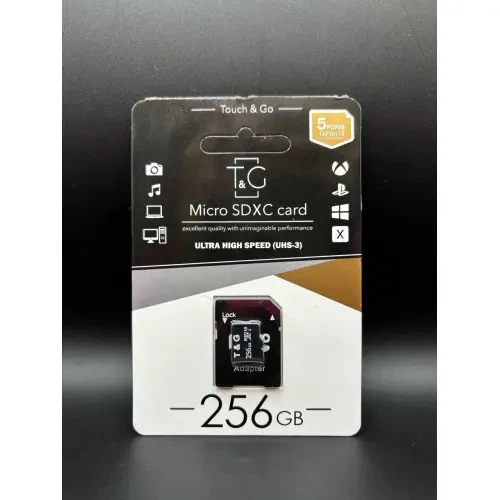 Карта пам яті T&G TG-256GBSD10U3-01 microSDXC 256 ГБ UHS-I U3 Class 10 з адаптером - изображение 3